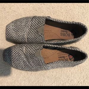 Silver Woven Bobs by Sketchers